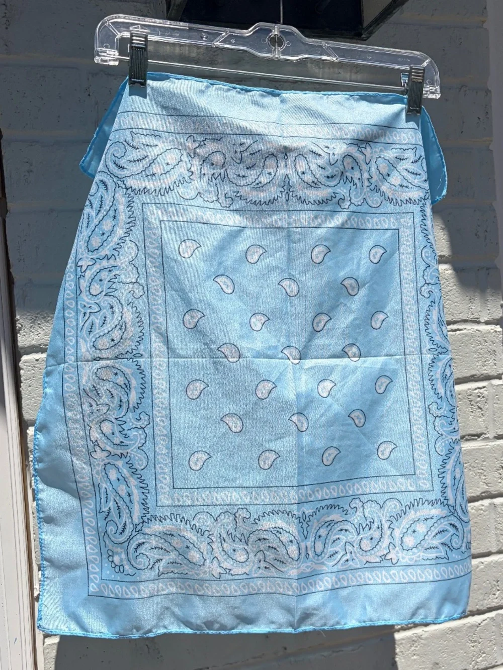 Bandana scarf blue black